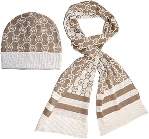 amazon michael kors scarf set|michael kors ladies hat.